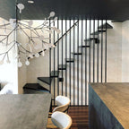 Black Firefly LED Chandelier — Branch Starburst Ceiling Light for Dining Room
