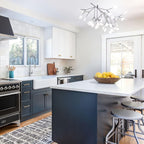 Black Firefly LED Chandelier — Branch Starburst Ceiling Light for Dining Room