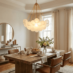 Bubble Chandelier — Cascading Glass Bubble Ceiling Light for Stairwell