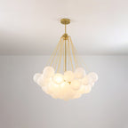 Bubble Chandelier — Cascading Glass Bubble Ceiling Light for Stairwell