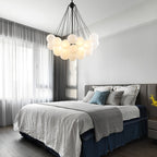 Bubble Chandelier — Cascading Glass Bubble Ceiling Light for Stairwell