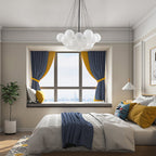 Bubble Chandelier — Cascading Glass Bubble Ceiling Light for Stairwell