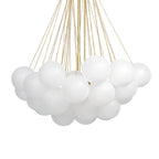 Bubble Chandelier — Cascading Glass Bubble Ceiling Light for Stairwell