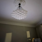 Bubble Chandelier — Cascading Glass Bubble Ceiling Light for Stairwell