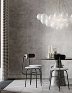 Bubble Chandelier — Cascading Glass Bubble Ceiling Light for Stairwell