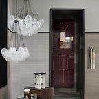 Bubble Chandelier — Cascading Glass Bubble Ceiling Light for Stairwell