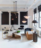 Bubble Chandelier — Cascading Glass Bubble Ceiling Light for Stairwell