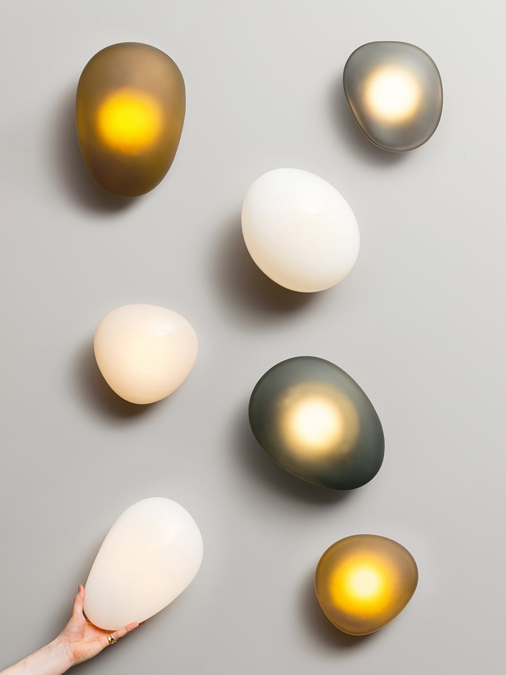 Bubble Glass Wall Lamp — Hand-Blown Glass Wall Sconce for Bedroom & Hallway