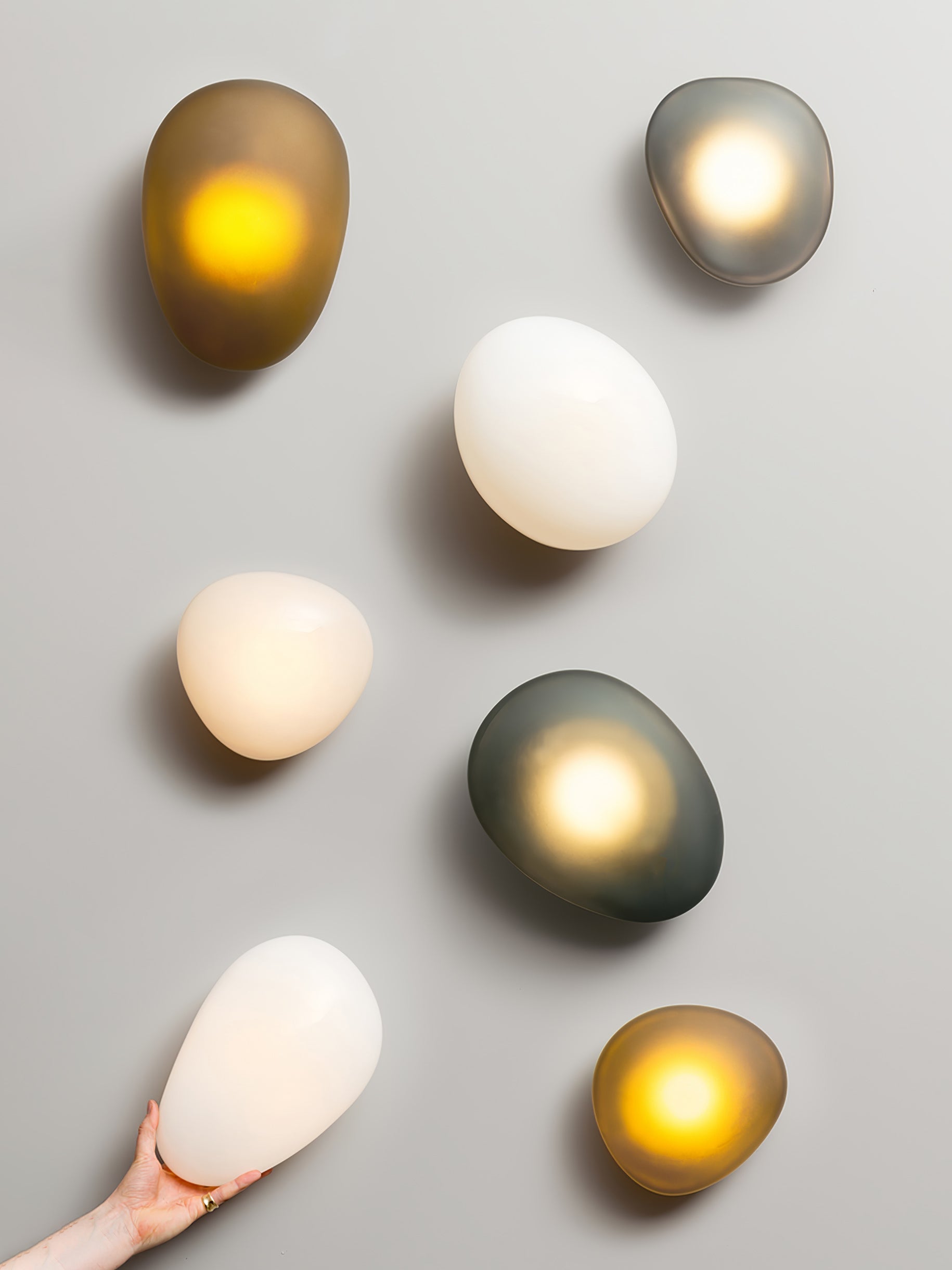 Bubble Glass Wall Lamp — Hand-Blown Glass Wall Sconce for Bedroom & Hallway