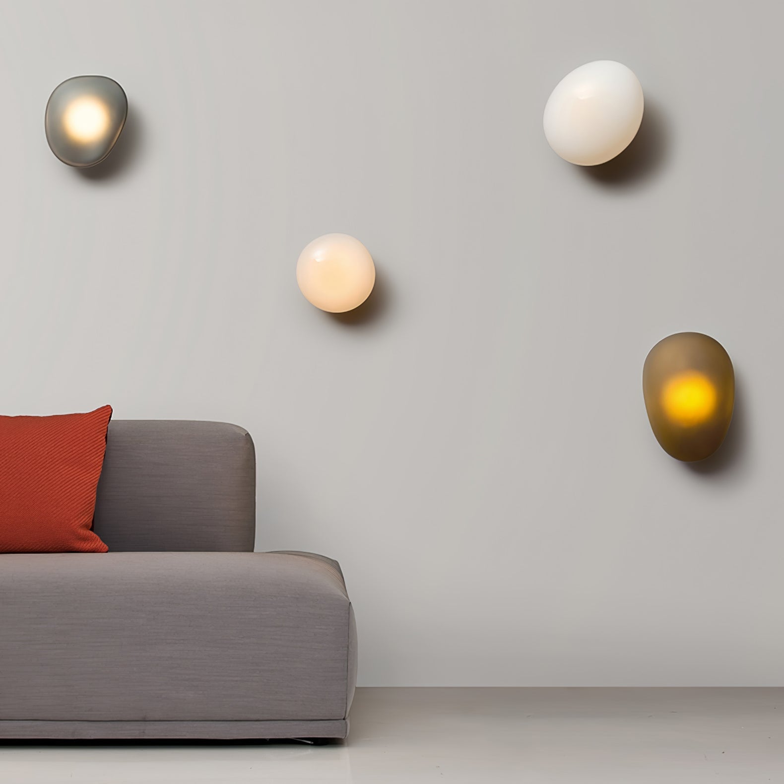 Bubble Glass Wall Lamp — Hand-Blown Glass Wall Sconce for Bedroom & Hallway