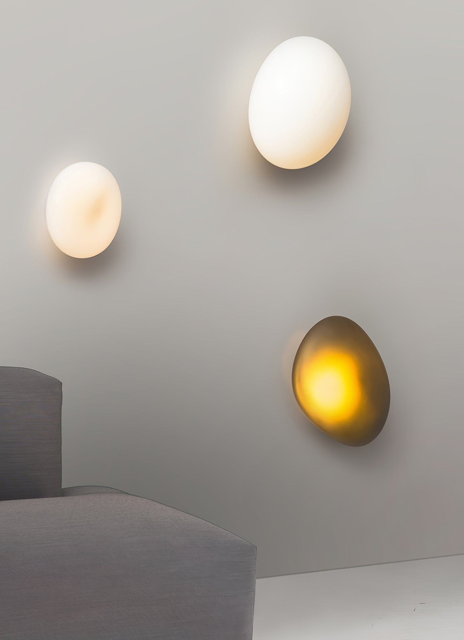 Bubble Glass Wall Lamp — Hand-Blown Glass Wall Sconce for Bedroom & Hallway