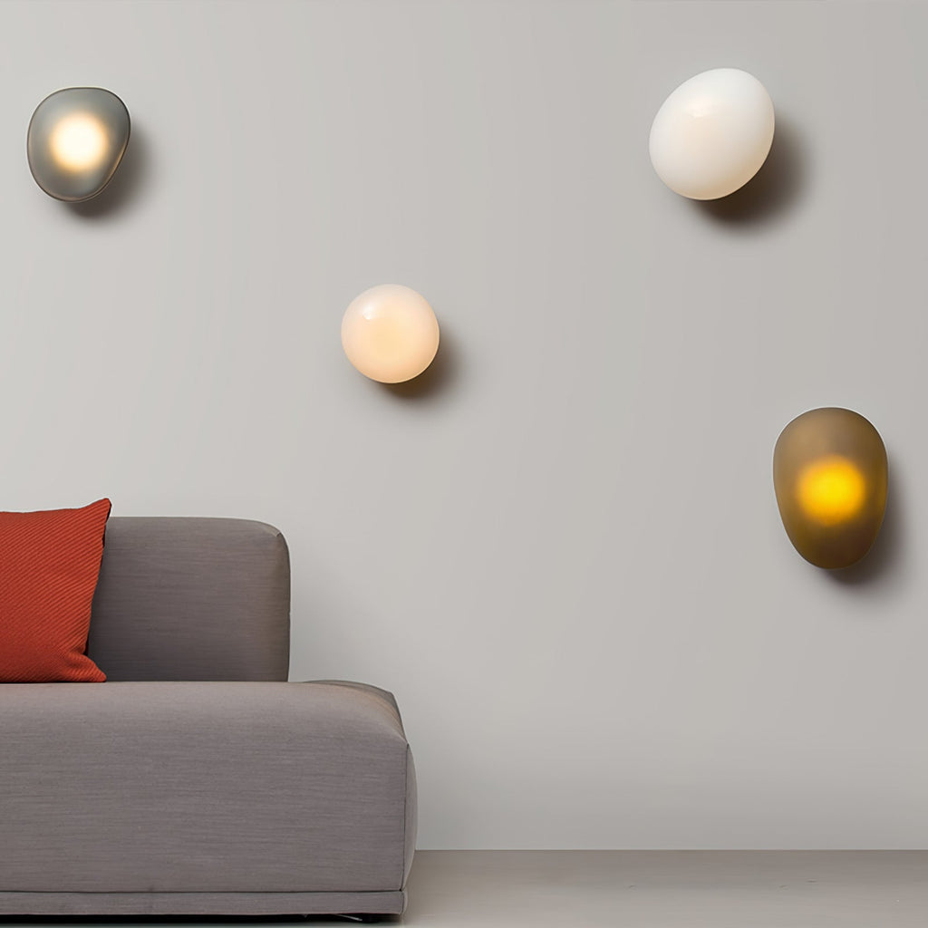 Bubble Glass Wall Lamp — Hand-Blown Glass Wall Sconce for Bedroom & Hallway