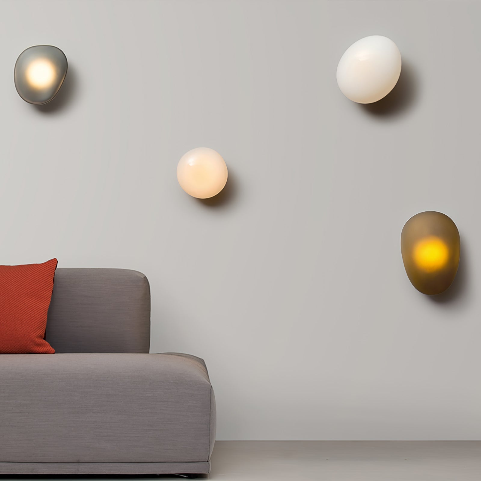 Bubble Glass Wall Lamp — Hand-Blown Glass Wall Sconce for Bedroom & Hallway