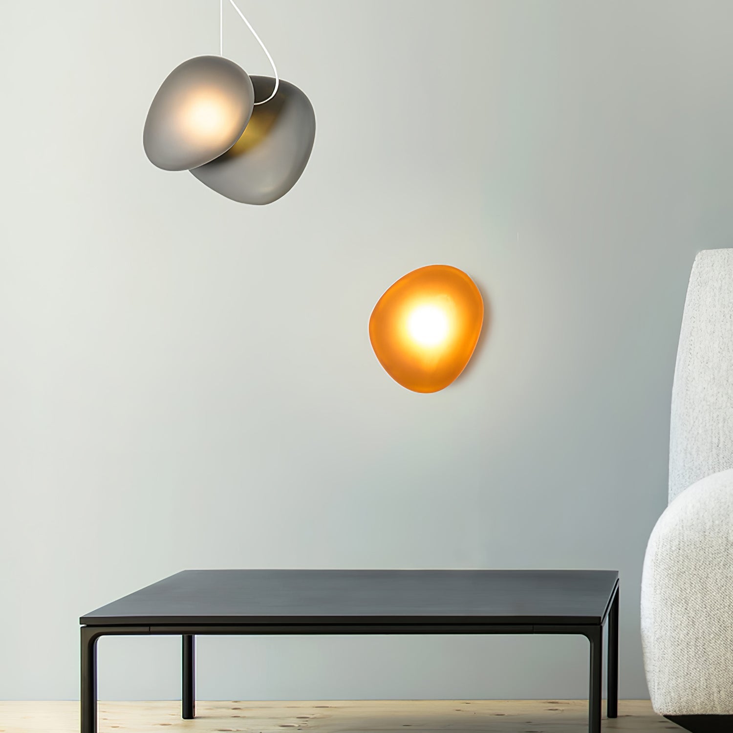 Bubble Glass Wall Lamp — Hand-Blown Glass Wall Sconce for Bedroom & Hallway