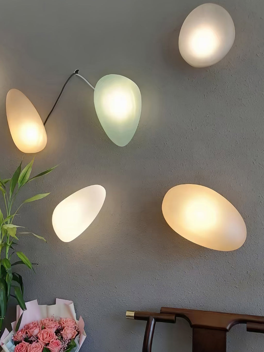 Bubble Glass Wall Lamp — Hand-Blown Glass Wall Sconce for Bedroom & Hallway