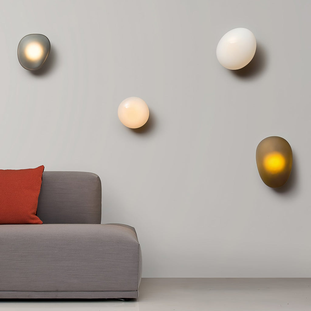 Bubble Glass Wall Lamp — Hand-Blown Glass Wall Sconce for Bedroom & Hallway