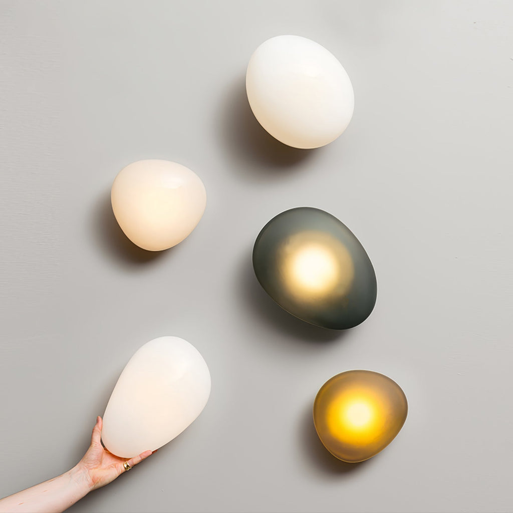 Bubble Glass Wall Lamp — Hand-Blown Glass Wall Sconce for Bedroom & Hallway
