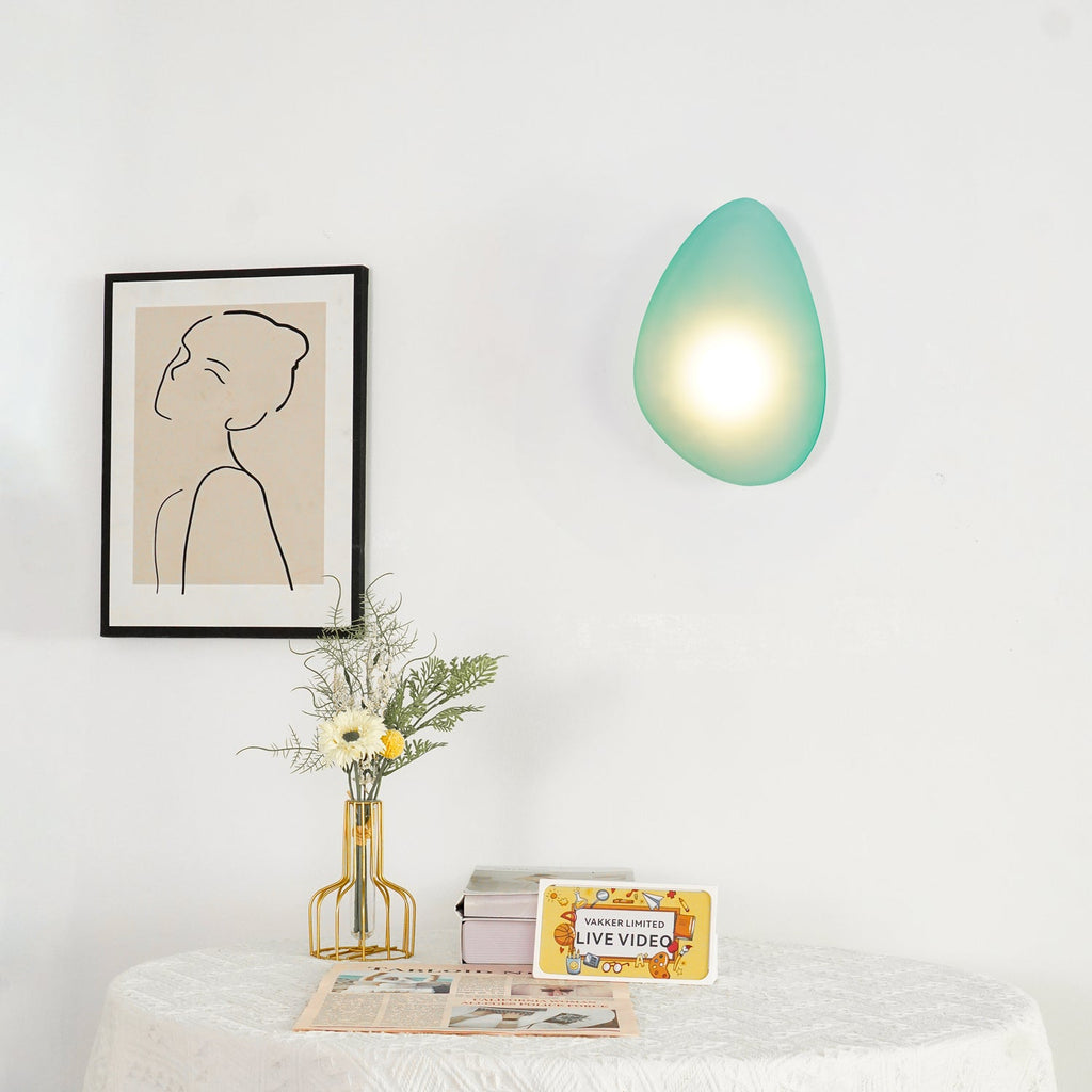 Bubble Glass Wall Lamp — Hand-Blown Glass Wall Sconce for Bedroom & Hallway