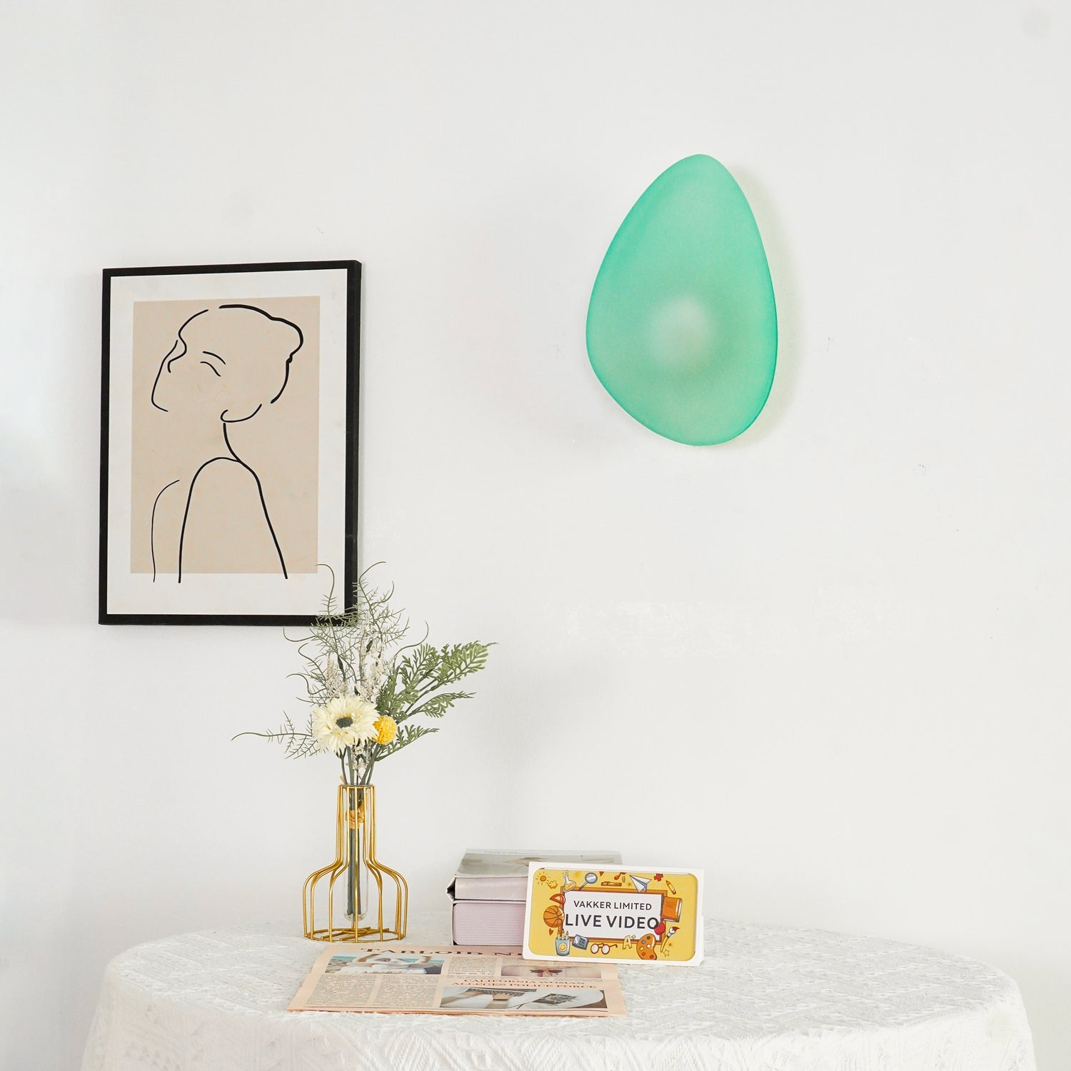 Bubble Glass Wall Lamp — Hand-Blown Glass Wall Sconce for Bedroom & Hallway