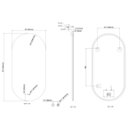 Cassiopeia Pill LED Bathroom Vanity Mirror for bathroom vanity | Halvern