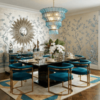 Calyra Tiered Glass Chandelier — Multi-Tier Glass Ceiling Light for Stairwell