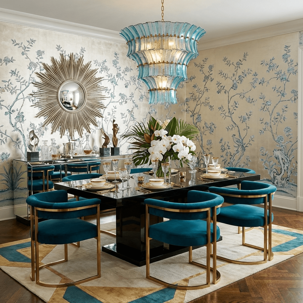 Calyra Tiered Glass Chandelier — Multi-Tier Glass Ceiling Light for Stairwell