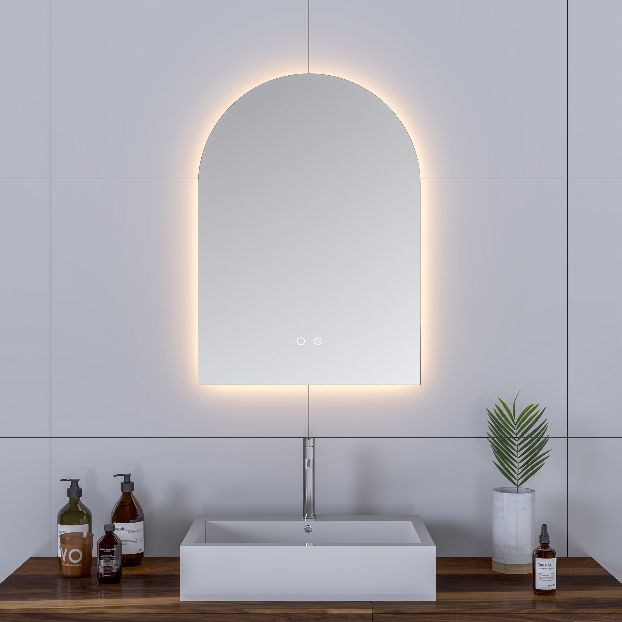 Cassiopeia Arch LED Bathroom Vanity Mirror for bathroom vanity | Halvern