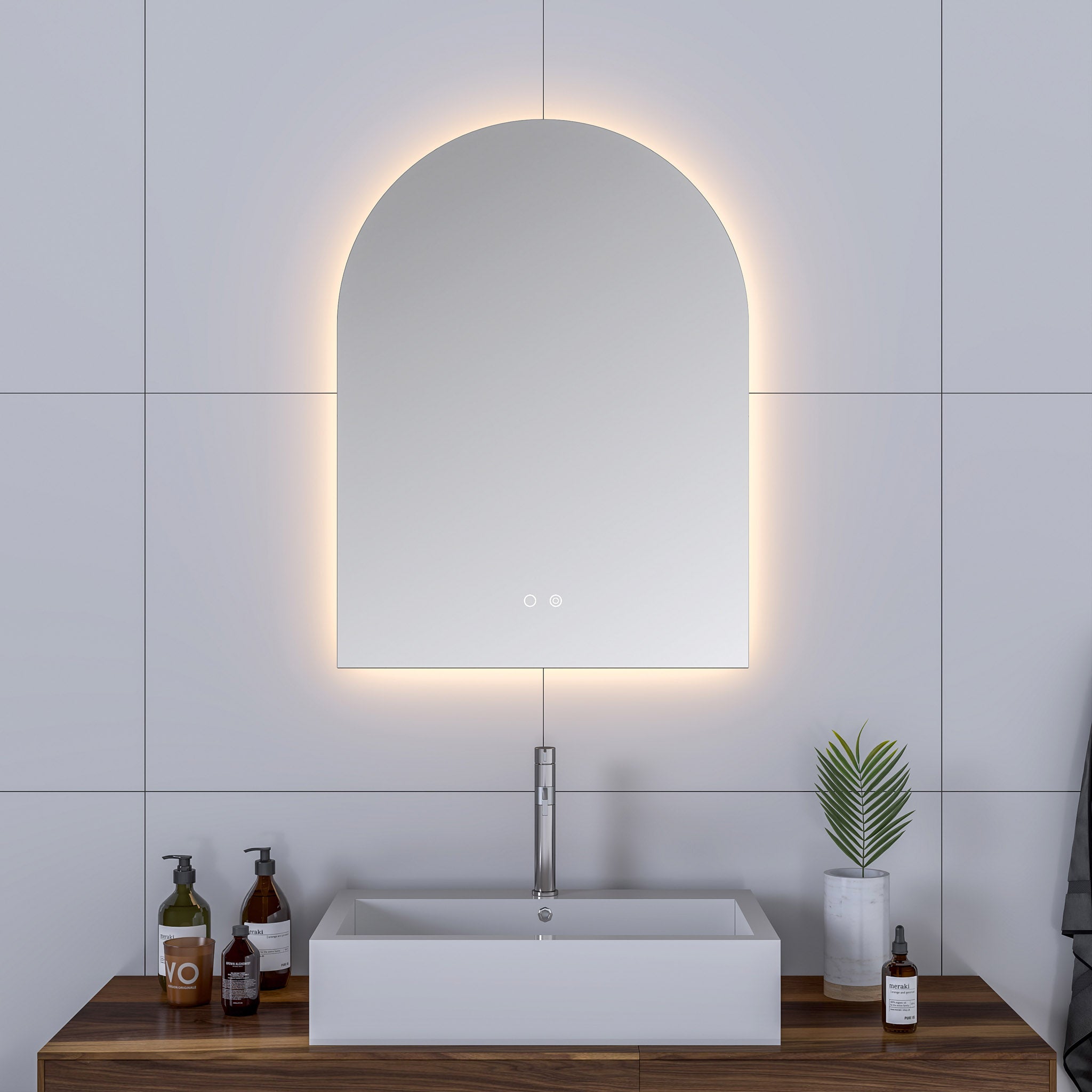 Cassiopeia Arch LED Bathroom Vanity Mirror for bathroom vanity | Halvern