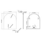 Cassiopeia Arch LED Bathroom Vanity Mirror for bathroom vanity | Halvern