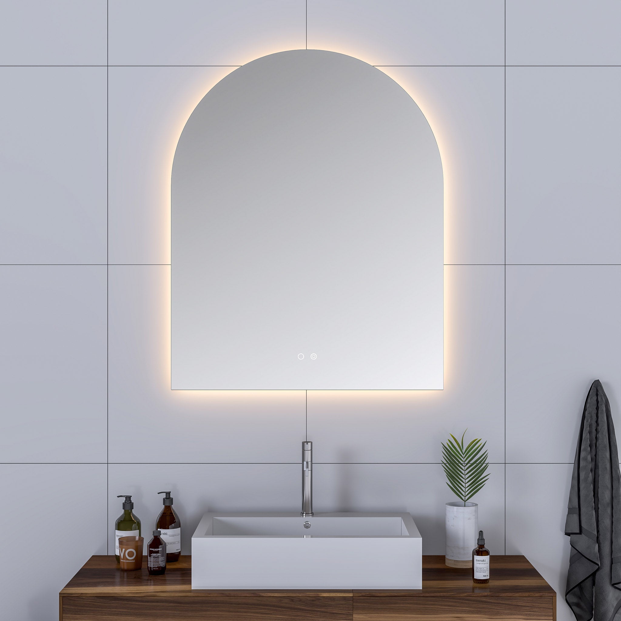 Cassiopeia Arch LED Bathroom Vanity Mirror for bathroom vanity | Halvern