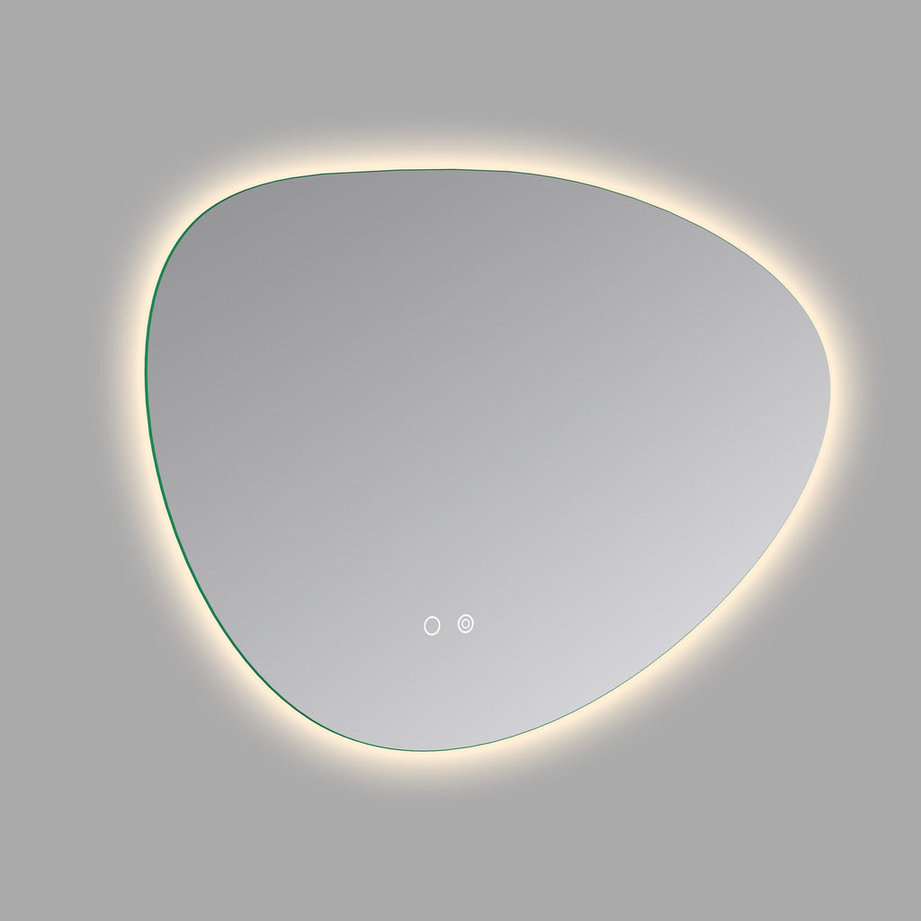 Cassiopeia Asymmetric Round LED Vanity Mirror for bathroom vanity | Halvern