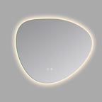 Cassiopeia Asymmetric Round LED Vanity Mirror for bathroom vanity | Halvern