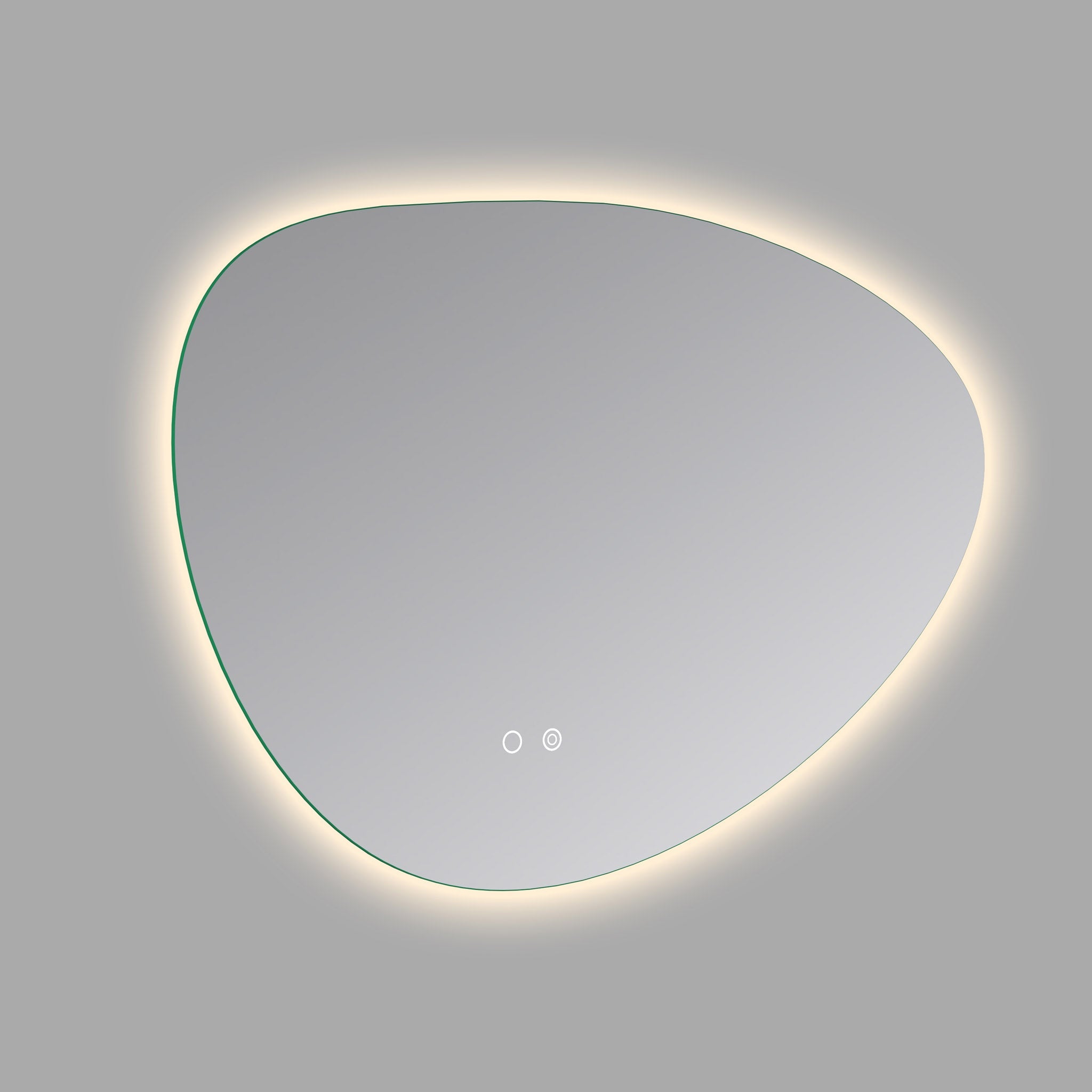 Cassiopeia Asymmetric Round LED Vanity Mirror for bathroom vanity | Halvern