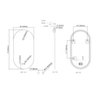 Cassiopeia Pill LED Bathroom Vanity Mirror for bathroom vanity | Halvern