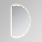 Cassiopeia Half-Round LED Vanity Mirror for bathroom vanity | Halvern