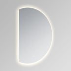 Cassiopeia Half-Round LED Vanity Mirror for bathroom vanity | Halvern