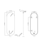 Cassiopeia Pill LED Bathroom Vanity Mirror for bathroom vanity | Halvern