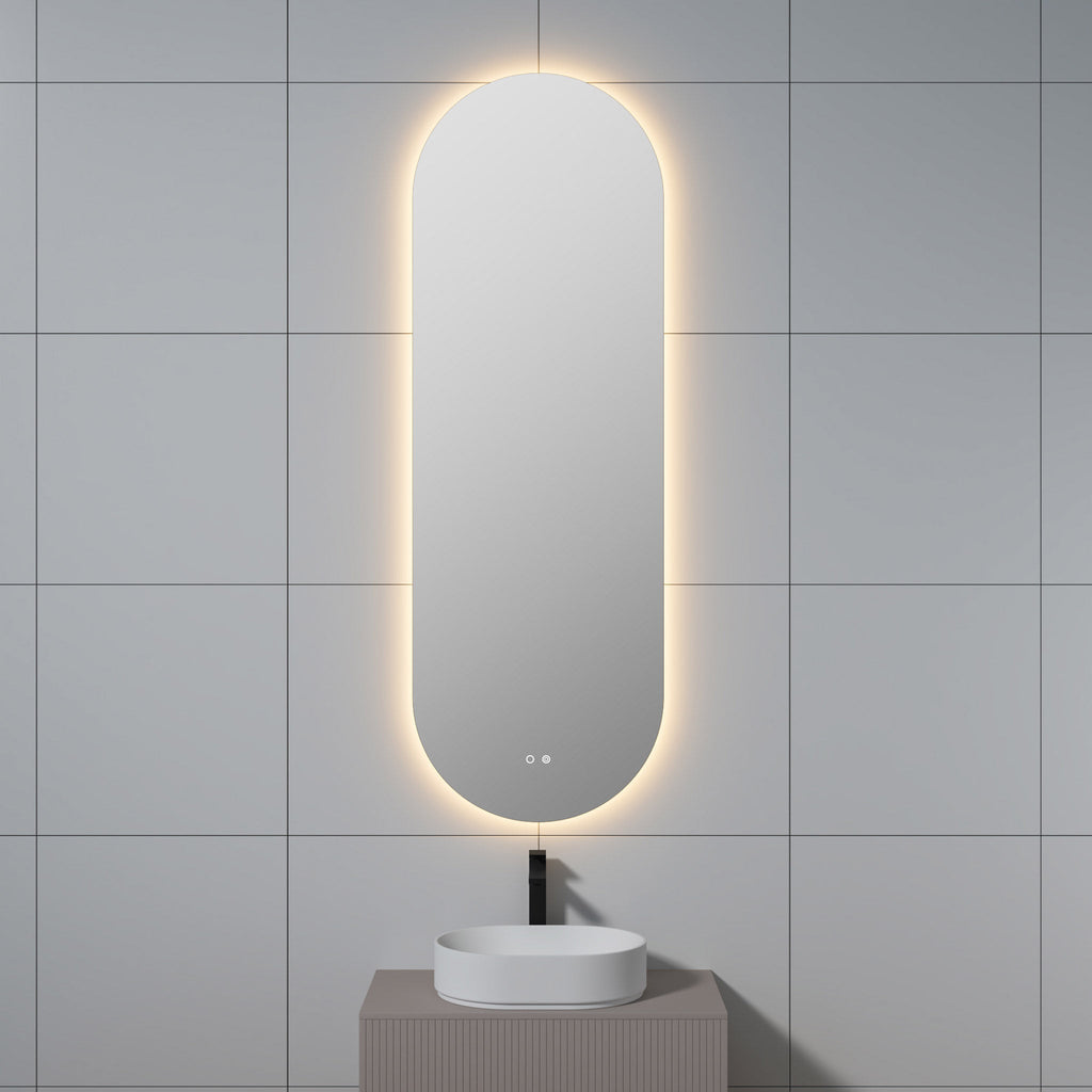Cassiopeia Pill LED Bathroom Vanity Mirror for bathroom vanity | Halvern
