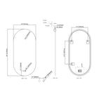 Cassiopeia Pill LED Bathroom Vanity Mirror for bathroom vanity | Halvern