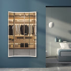 Celestia Full-Length Trifold LED Vanity Mirror for bedroom | Halvern