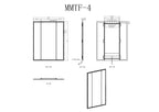 Celestia Full-Length Trifold LED Vanity Mirror for bedroom | Halvern