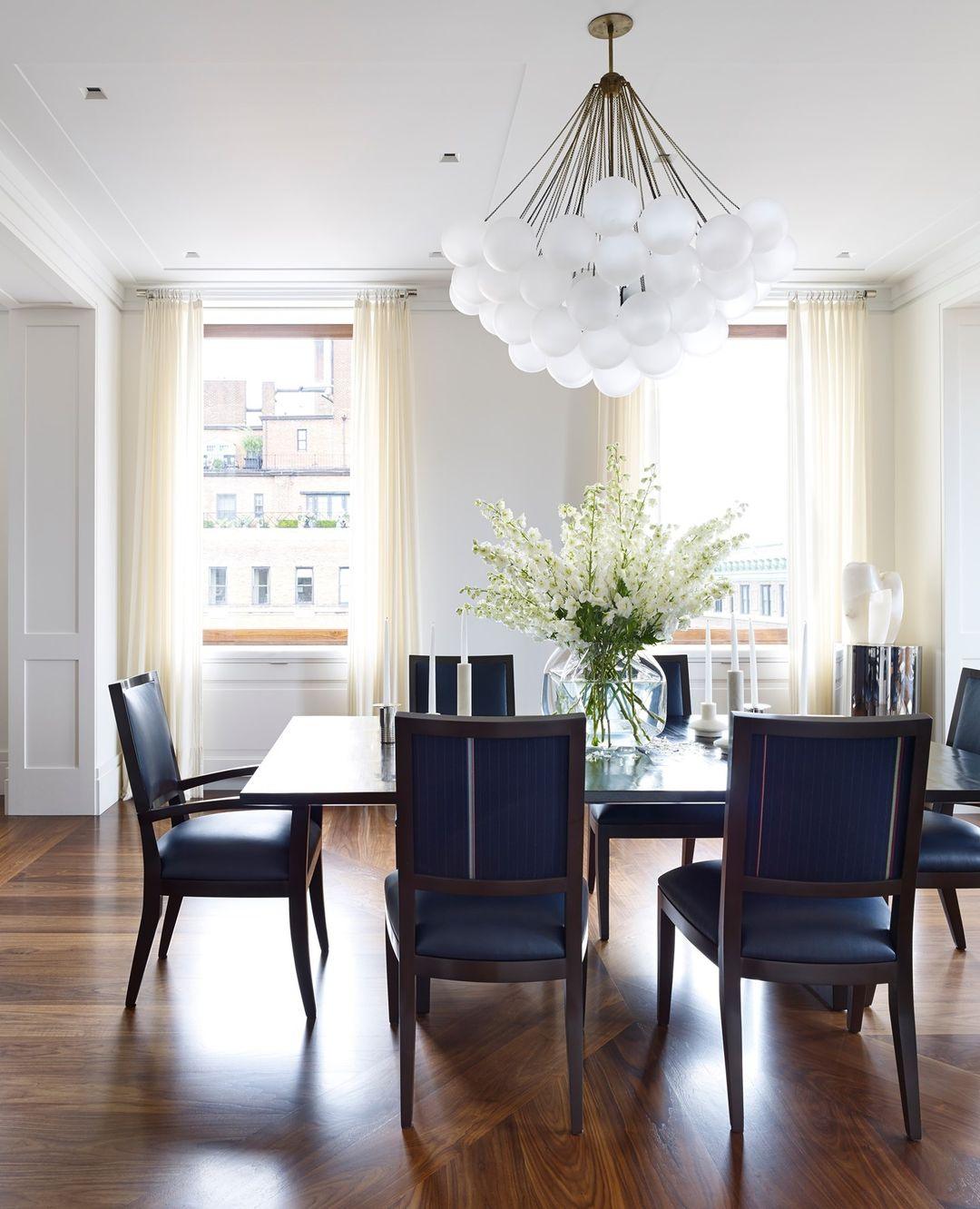 Bubble Chandelier — Cascading Glass Bubble Ceiling Light for Stairwell