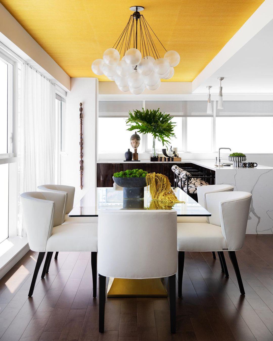Bubble Chandelier — Cascading Glass Bubble Ceiling Light for Stairwell