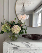 Bubble Chandelier — Cascading Glass Bubble Ceiling Light for Stairwell