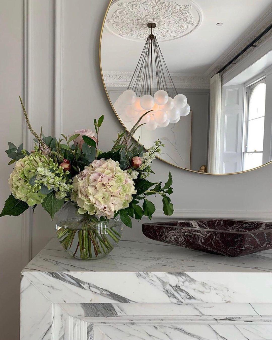 Bubble Chandelier — Cascading Glass Bubble Ceiling Light for Stairwell