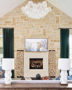 Bubble Chandelier — Cascading Glass Bubble Ceiling Light for Stairwell