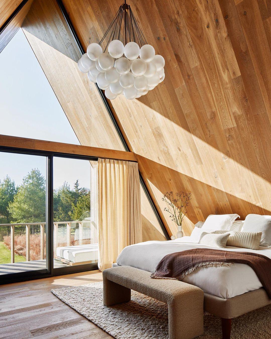 Bubble Chandelier — Cascading Glass Bubble Ceiling Light for Stairwell