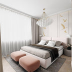 Bubble Chandelier — Cascading Glass Bubble Ceiling Light for Stairwell