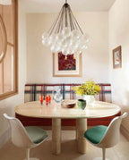 Bubble Chandelier — Cascading Glass Bubble Ceiling Light for Stairwell