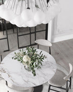 Bubble Chandelier — Cascading Glass Bubble Ceiling Light for Stairwell